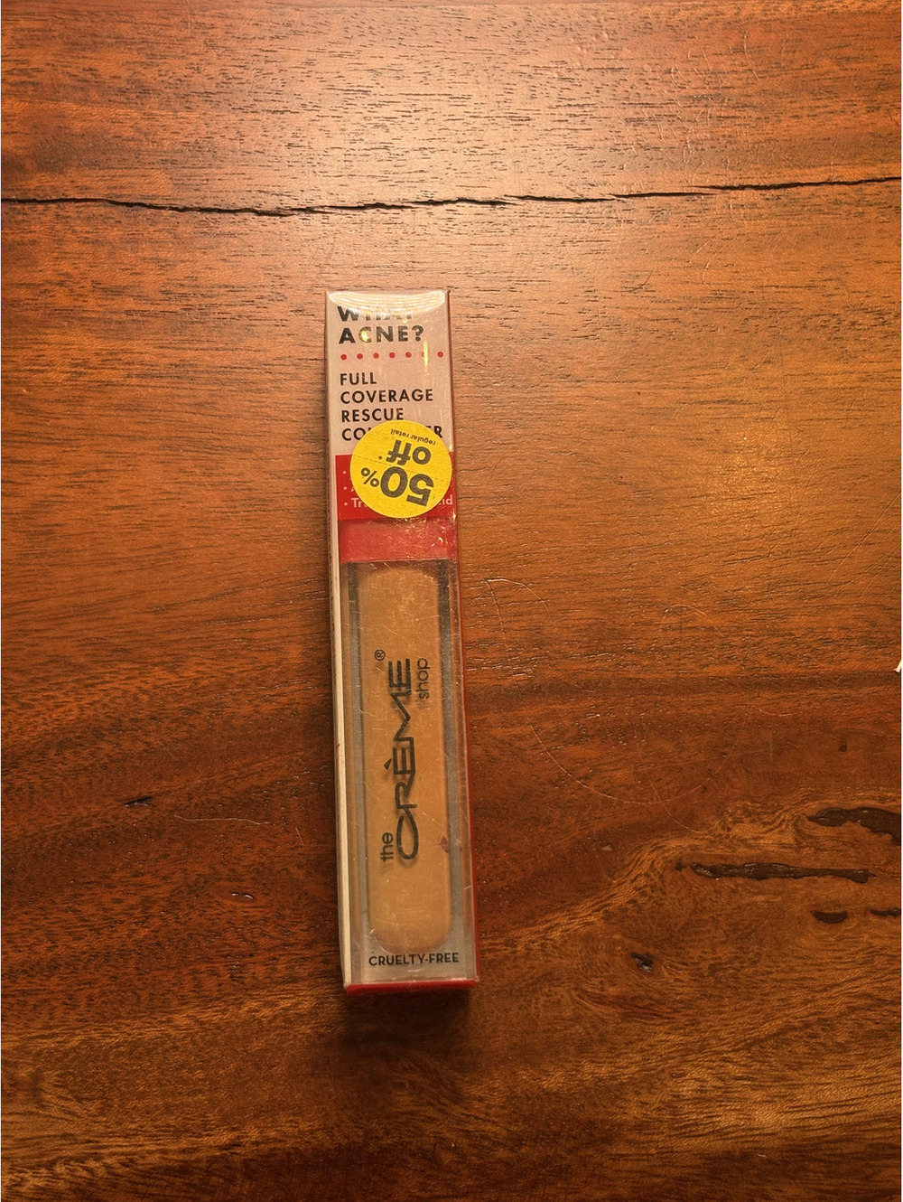 The Creme Shop What Acne Coverage Concealer Beige 10. NEW!